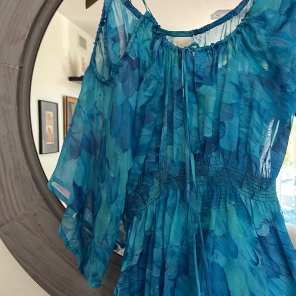 Lisa Blue CallThe Whale Silk Mini Beach CoverUp - Picture 12 of 13